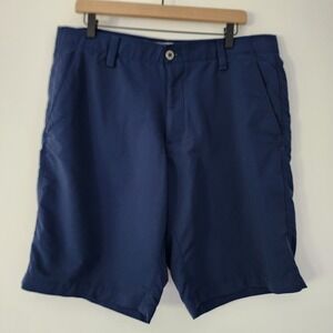Under Armour Mens HeatGear Golf Shorts Size 38 Blue Loose Fit Lightweight